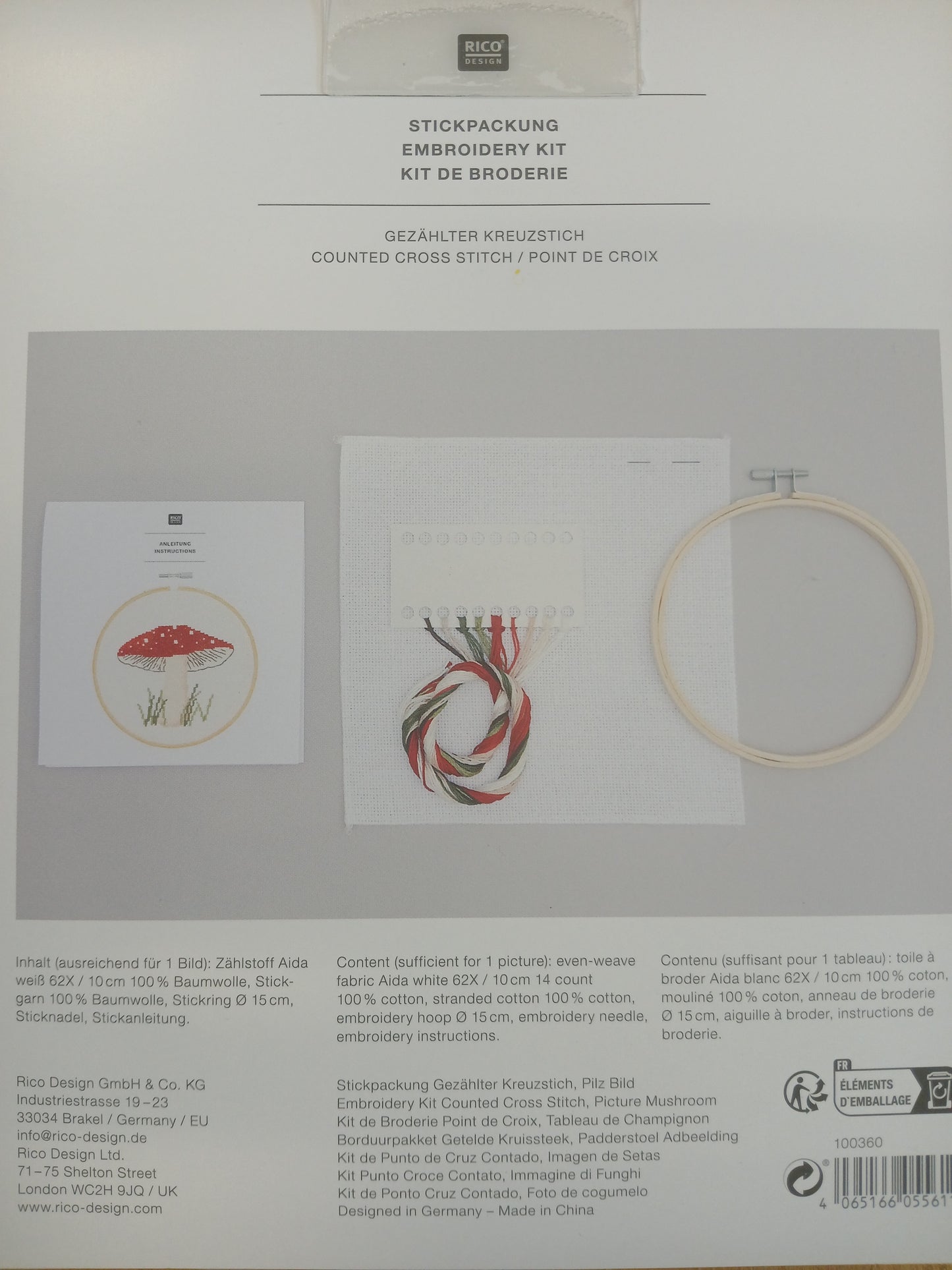 Kit point de croix RicoDesign
