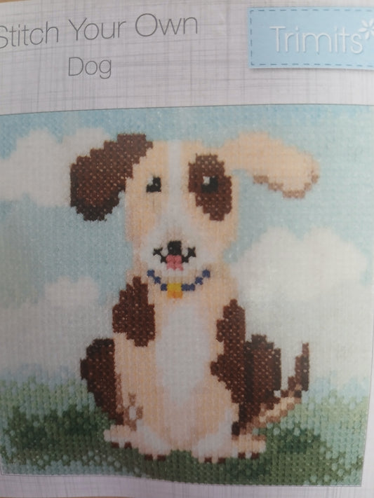 Point de croix chien