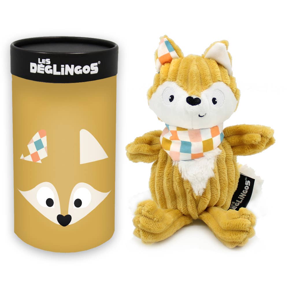 Les Déglingos Small Simply Peluche Cyranos le Renard avec boîte cadeau