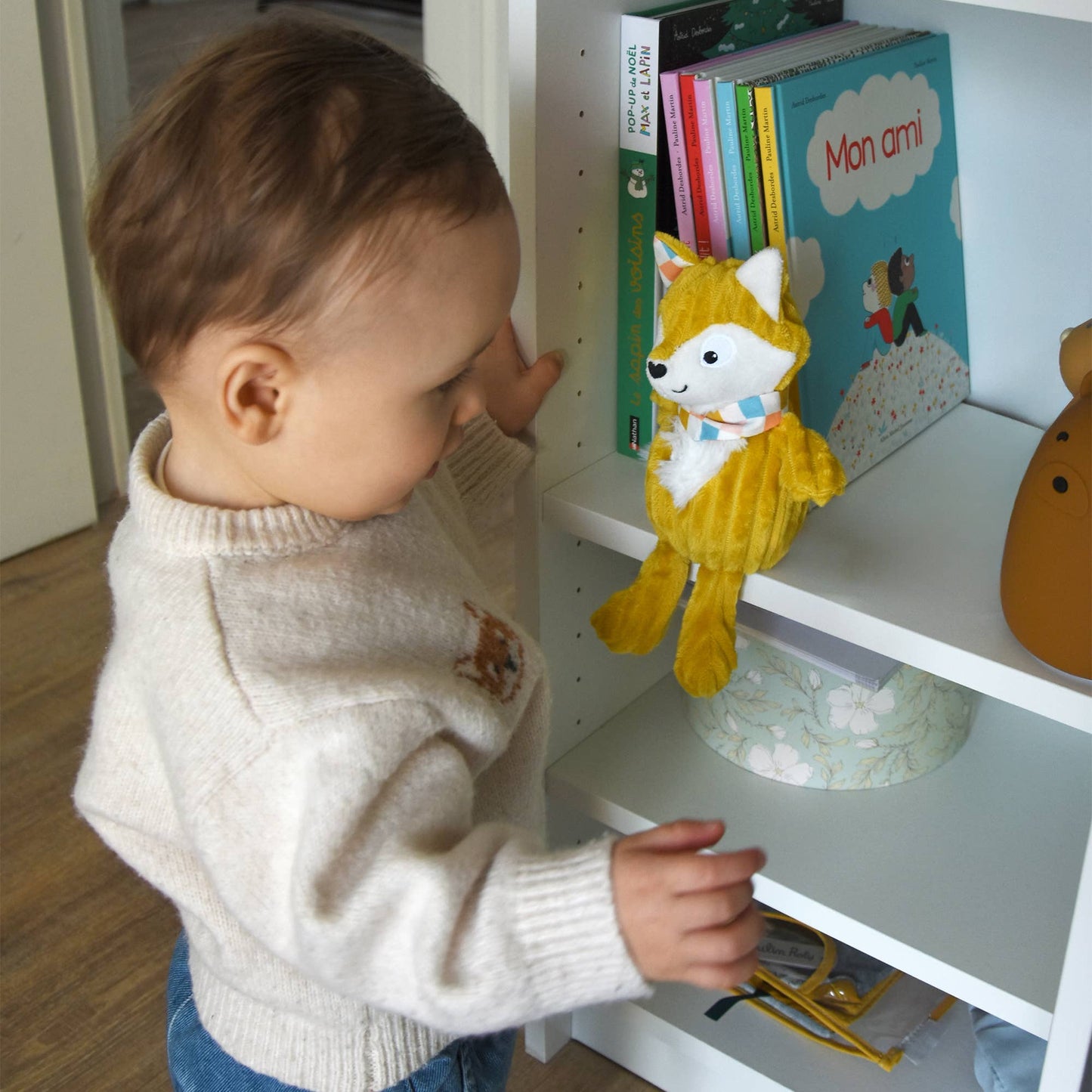 Les Déglingos Small Simply Peluche Cyranos le Renard avec boîte cadeau