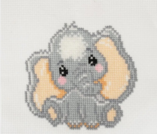 Point de croix petit éléphant.