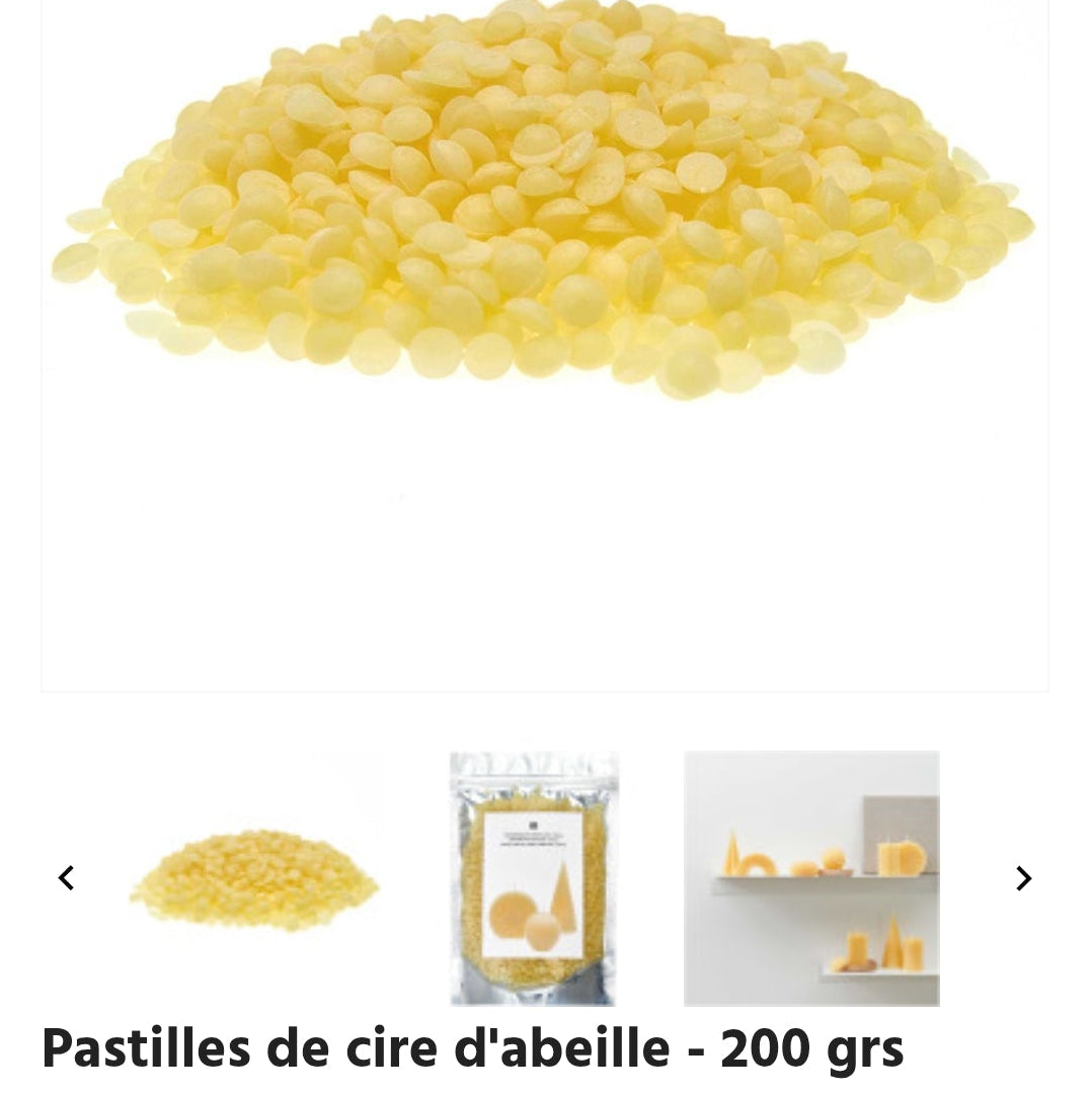Cire d'abeille en pastilles
