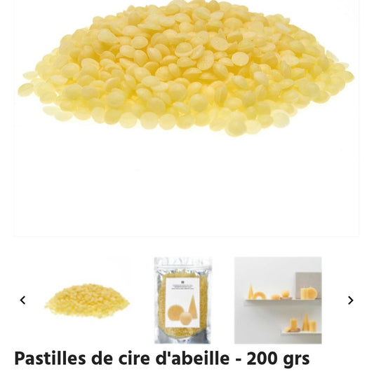 Cire d'abeille en pastilles