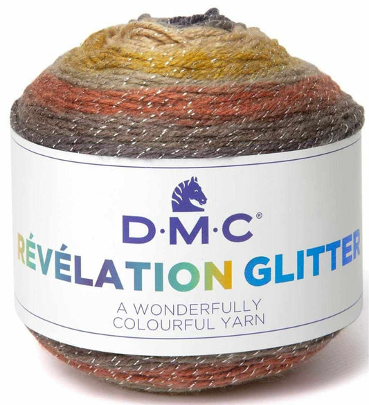 Laine révélation glitter dmc 507