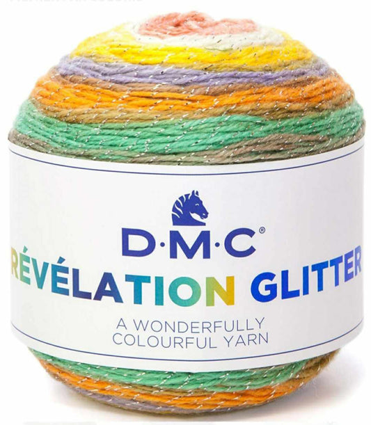 Laine révélation glitter dmc 502