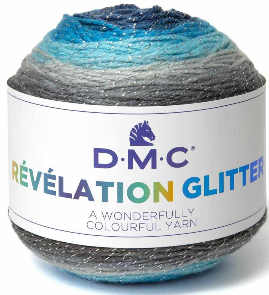 Laine révélation glitter dmc 506