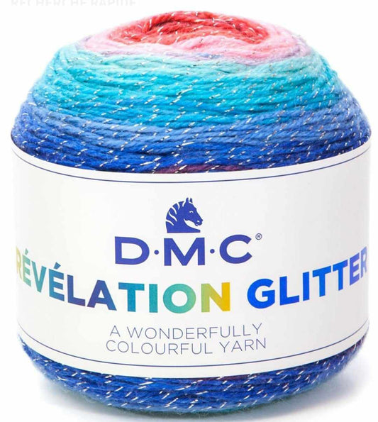 Laine révélation glitter dmc 501